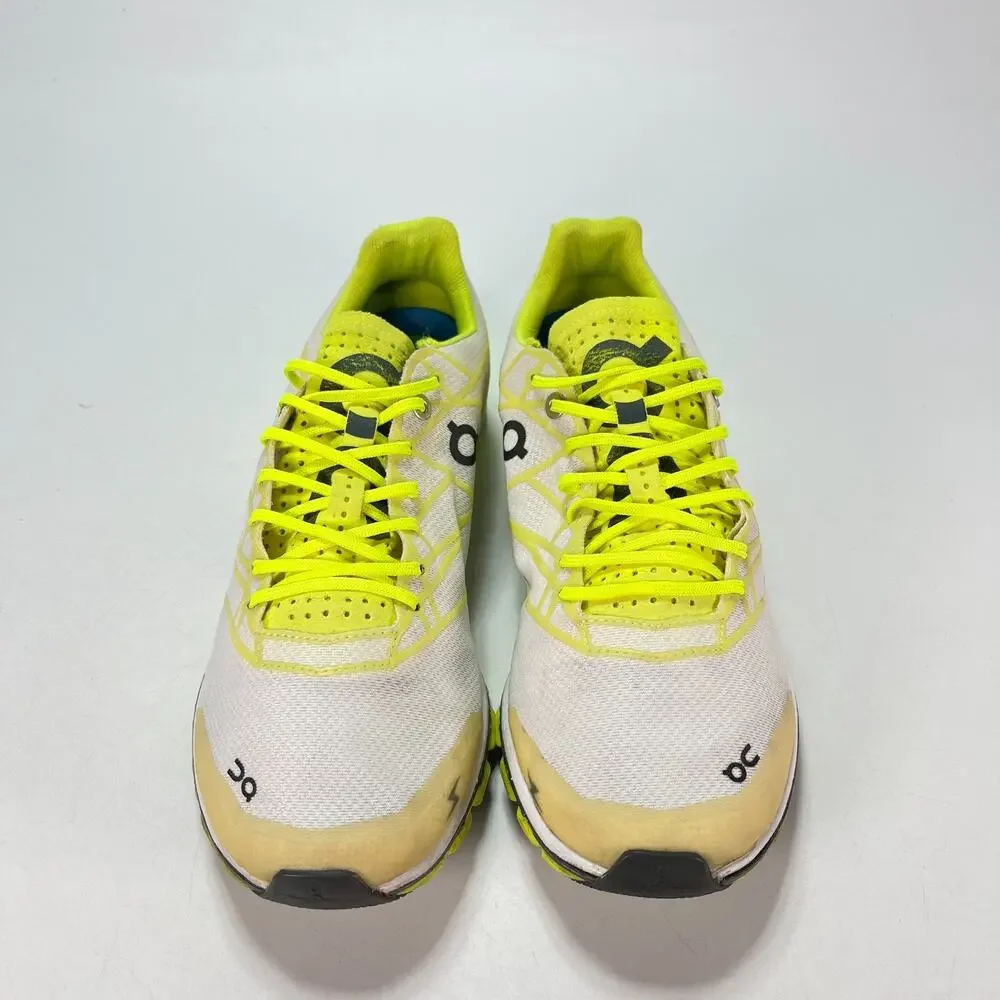 On Running Cloudflash Neon White Ultra Lightweight Road Racing Shoes Womens Sz 7